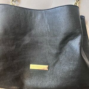 Liz Claiborne Textured Black Shoulder Bag